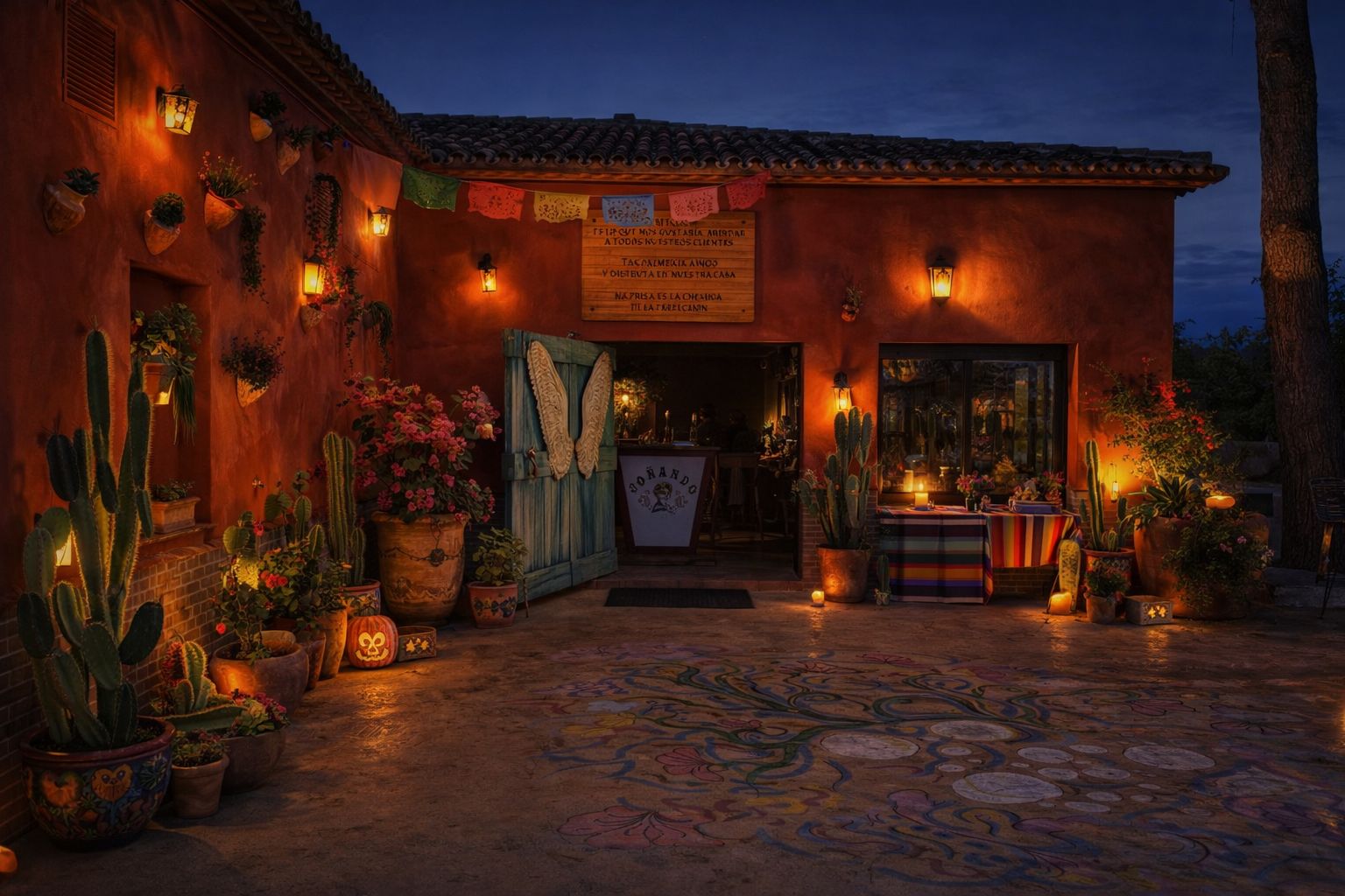 Soñando Restaurant exterior in Pedreguer, Spain