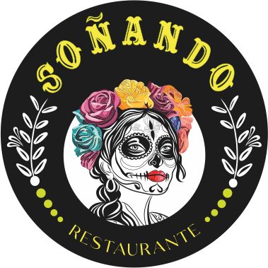 Soñando skull logo
